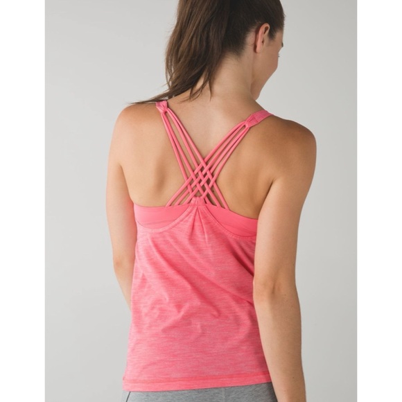 Lululemon Sunset Salutation Tank Heathered Pink Lemonade 8 - Picture 1 of 9